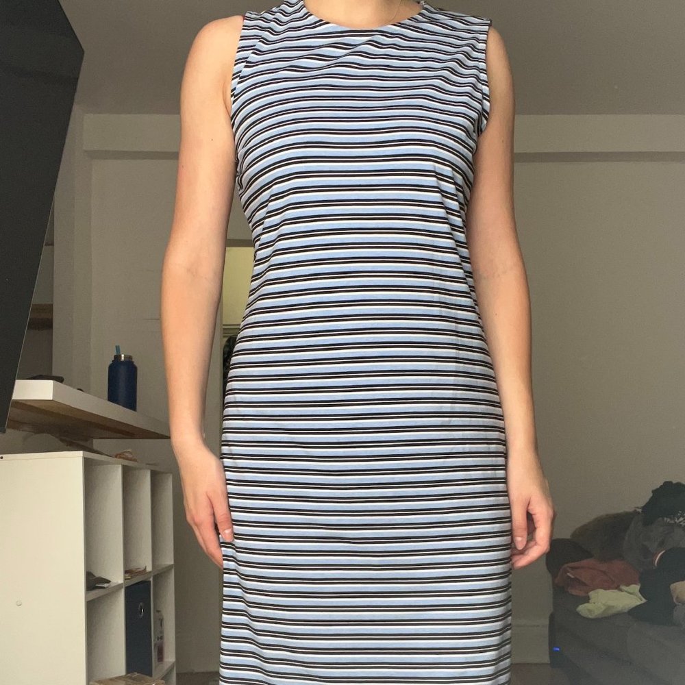 HANNA ANDERSSON STRIPED COTTON DRESS